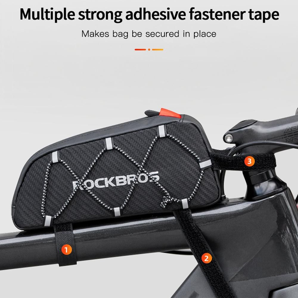 Waterproof Bike Bag Front Frame Top Tube Bicycle Pouch Large Capacity Cycling Front Storage Bag for Road Bike MTB Mountain Bike