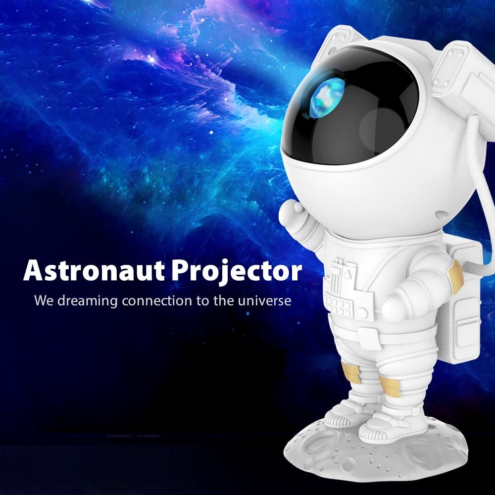 USB Astronaut Projector Starry Sky Galaxy Stars Projector Night Light LED Lamp for Bedroom Room Decor Decorative Nightlights