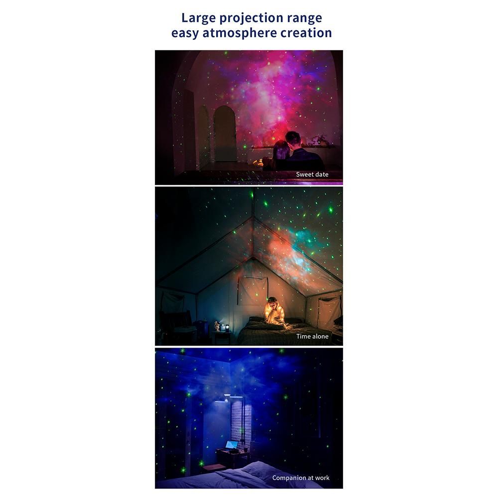 USB Astronaut Projector Starry Sky Galaxy Stars Projector Night Light LED Lamp for Bedroom Room Decor Decorative Nightlights