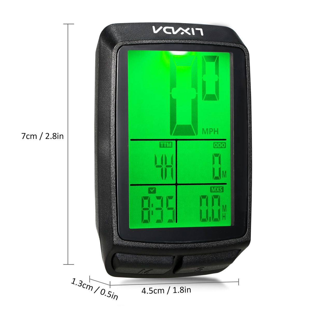 Lixada Wireless Bike Cycling Computer Bicycle Speedometer Odometer with LED Backlight