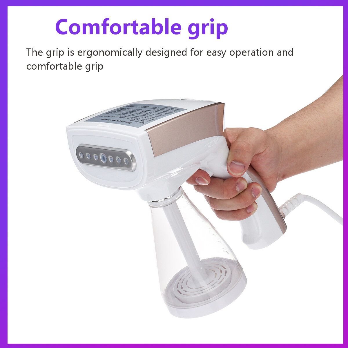 1200W Handheld Household Sprayer Touch Control Machine Disinfection Nano Steamer Fogging Spray Cleaning Tool Gold