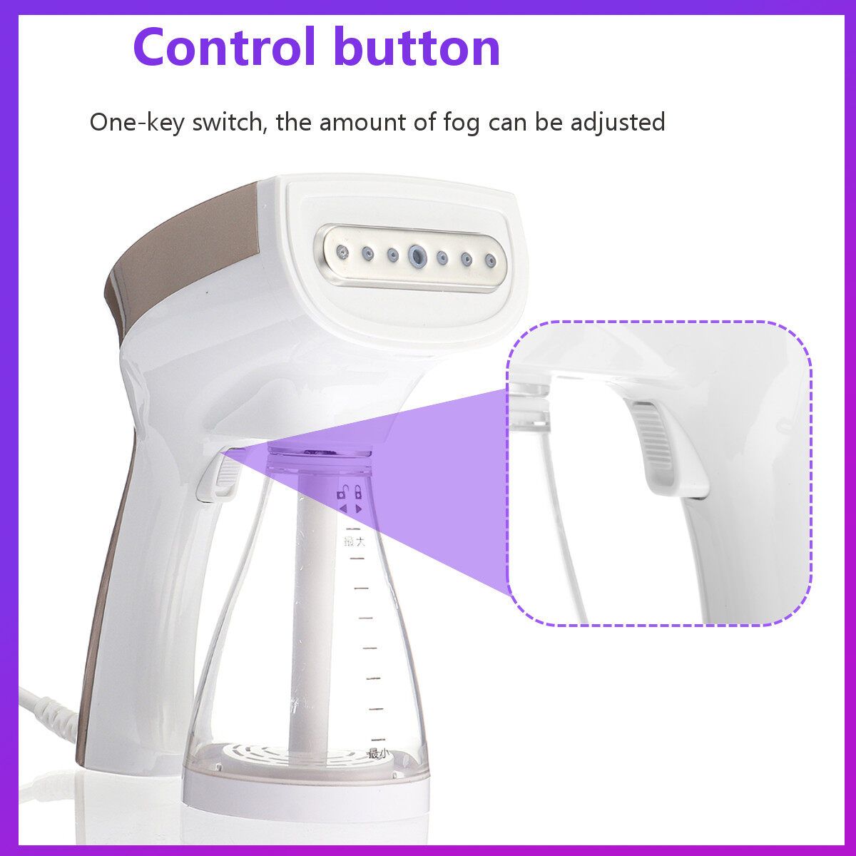 1200W Handheld Household Sprayer Touch Control Machine Disinfection Nano Steamer Fogging Spray Cleaning Tool Gold