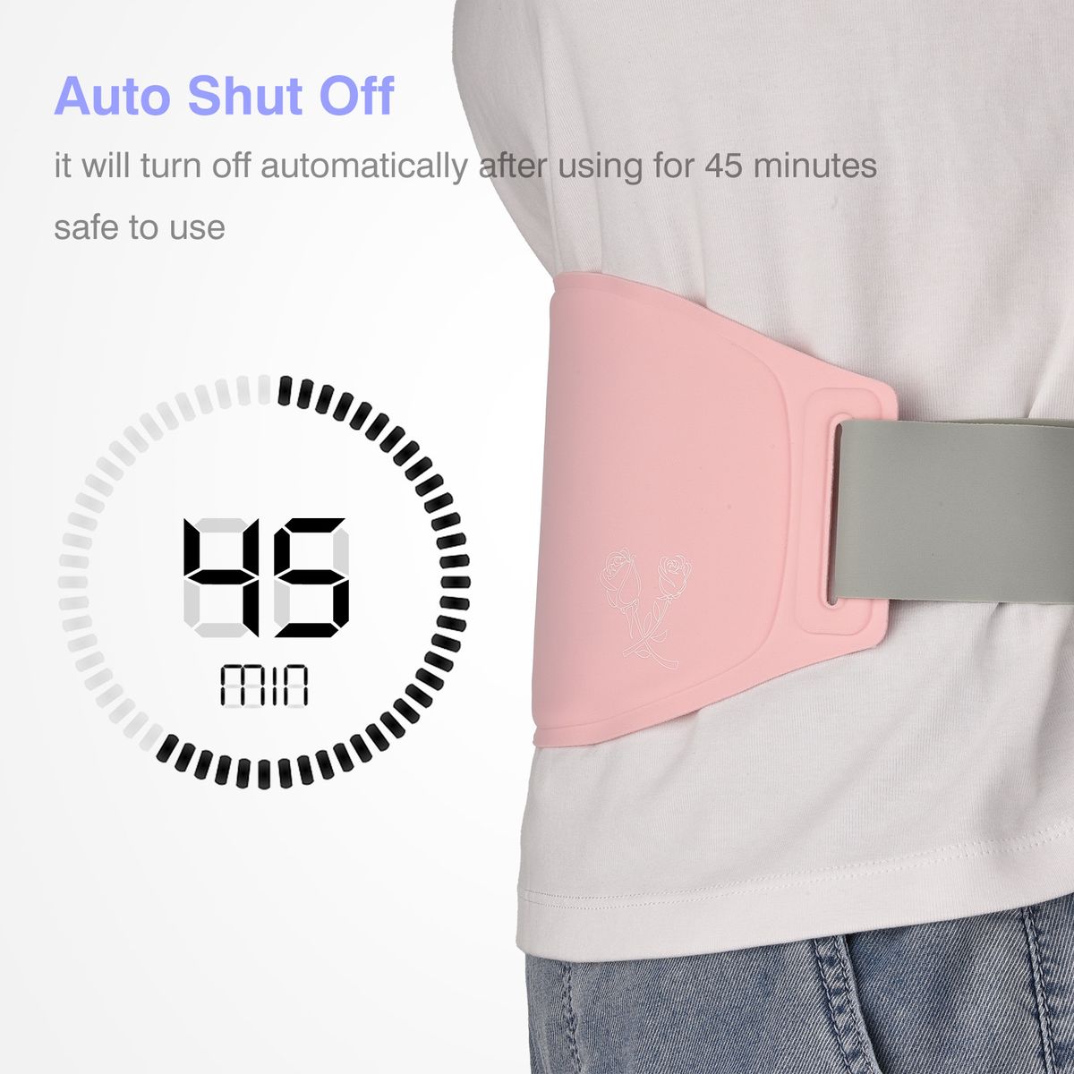 Portable Heating Pad Electric Waist Belt Device Fast Heating