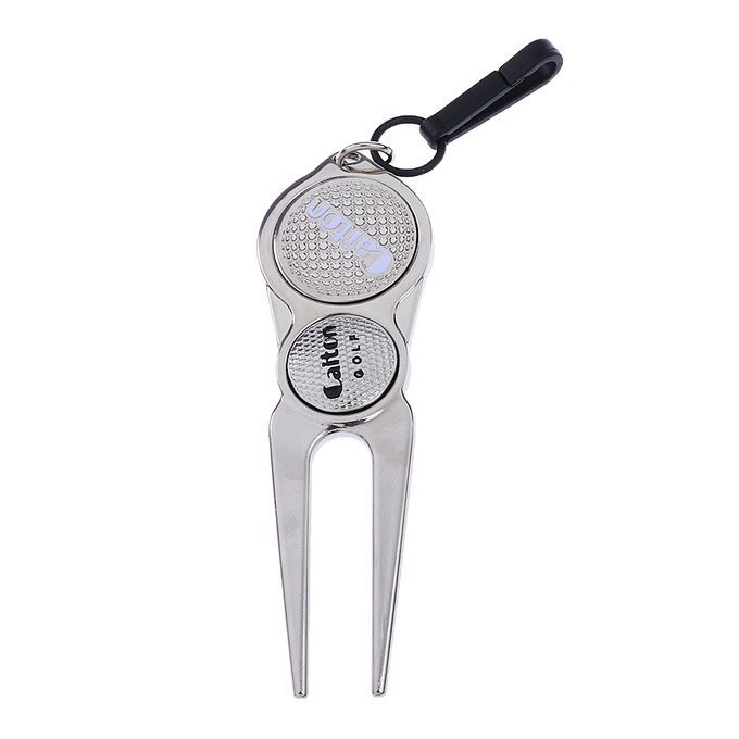 Golf Divot Tool With Magnetic Ball Marker Pitch Mark Mini Tool