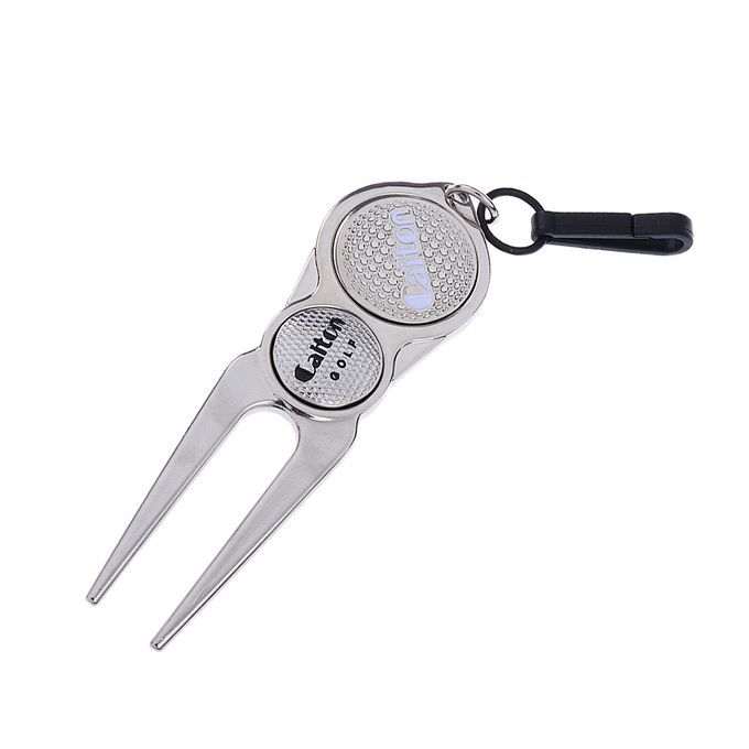 Golf Divot Tool With Magnetic Ball Marker Pitch Mark Mini Tool
