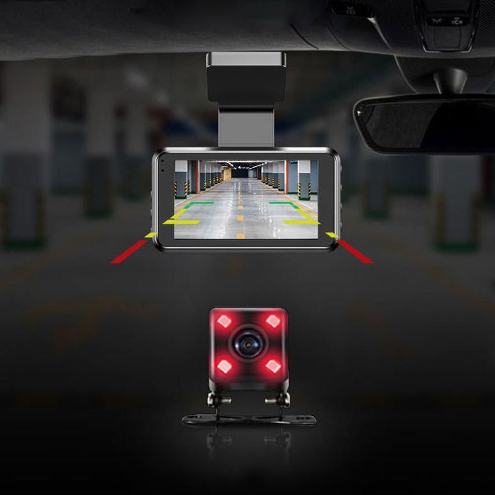 1080P DVR Dash Camera 4 Inch Car Dashcam Driving Recorder 150° Wide Angle Support Night-Vision Loop Recording Reversing Picture