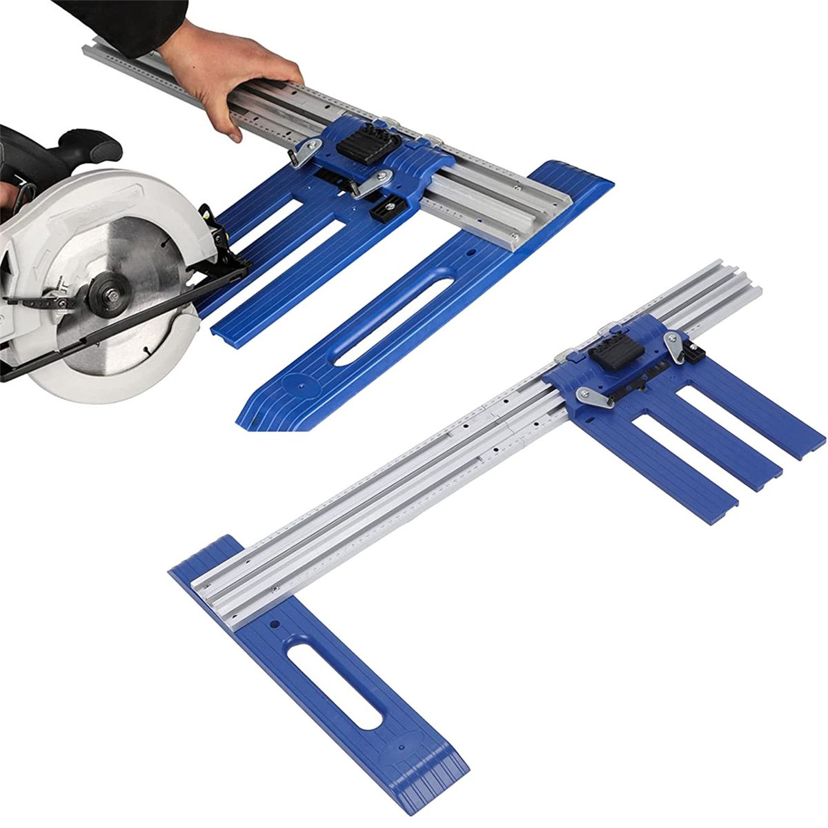 Aluminum Alloy Circular Saw Track Woodworking Cutter Guide R