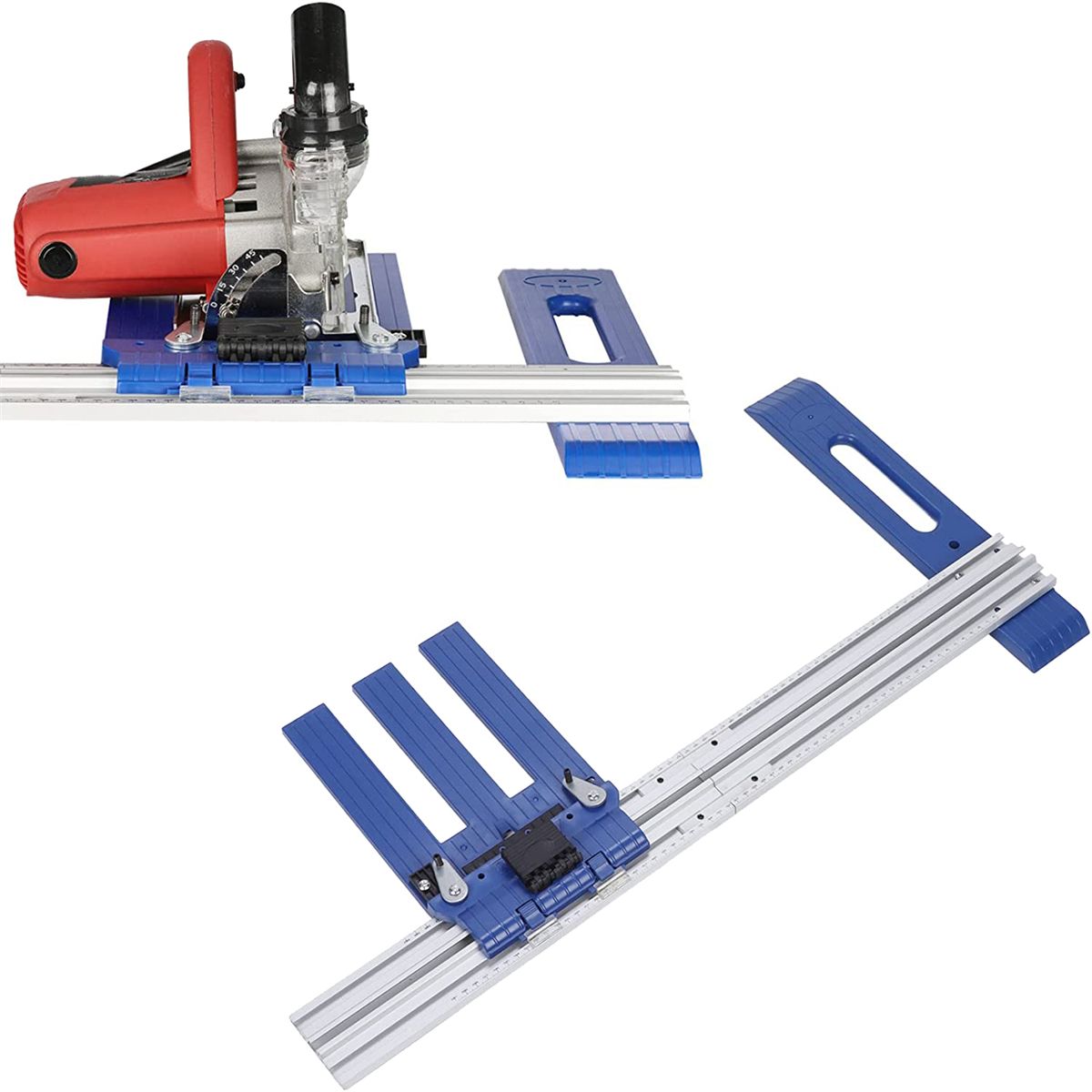 Aluminum Alloy Circular Saw Track Woodworking Cutter Guide R