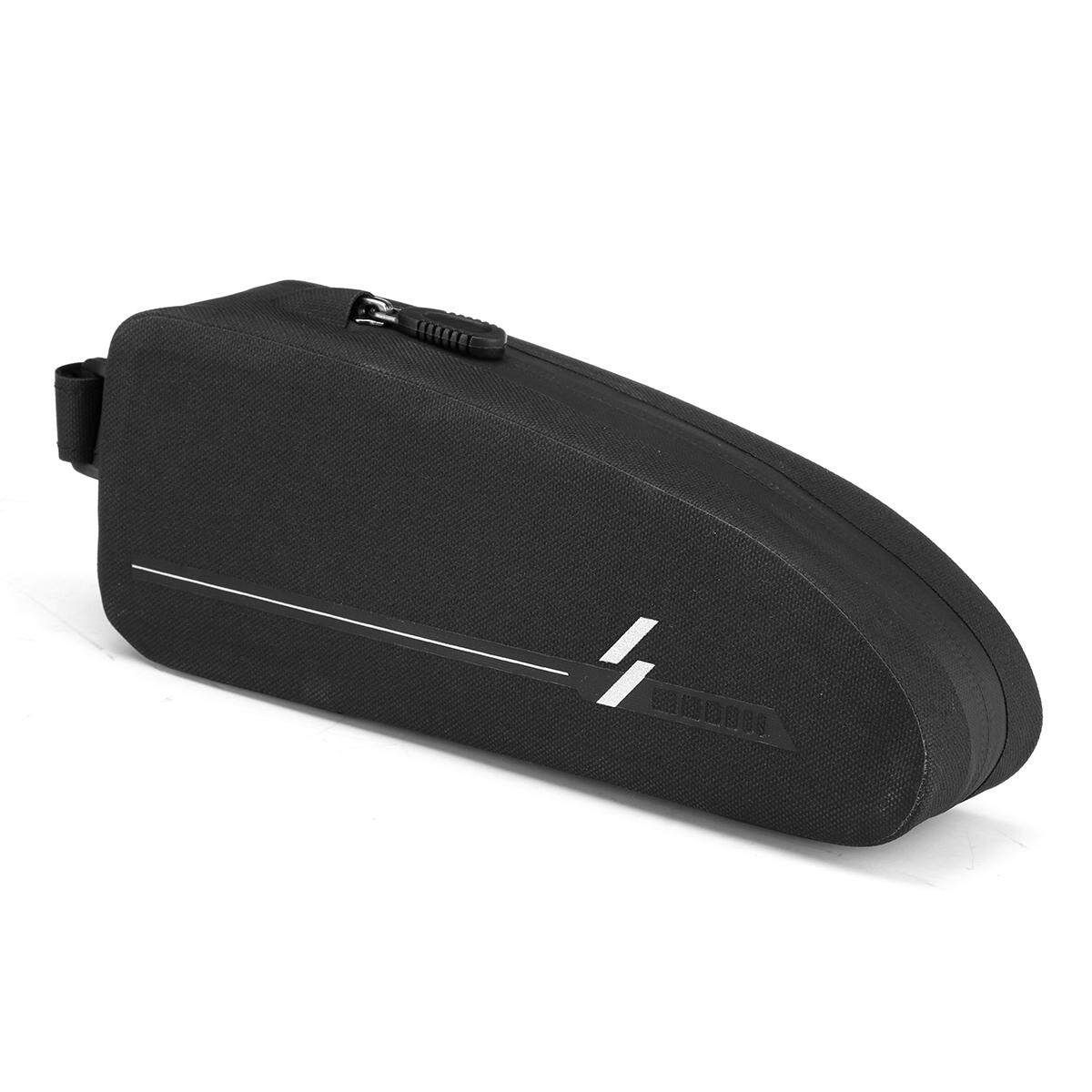 Bike Bicycle Front Frame Cycling Tube Pouch Holder Waterproof Saddle Bag Pannier Trumpet