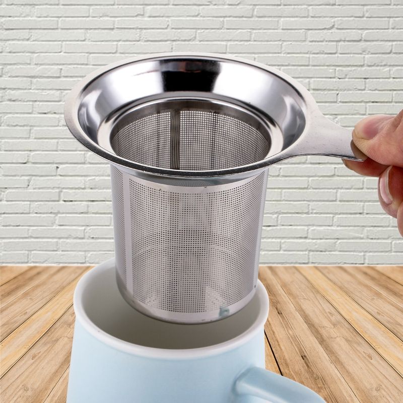 Teapot Flat Bottom High Density Strainer With Handle