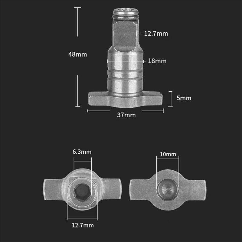 4Pcs 18V Electric Brushless Impact Wrench Shaft Accessories
