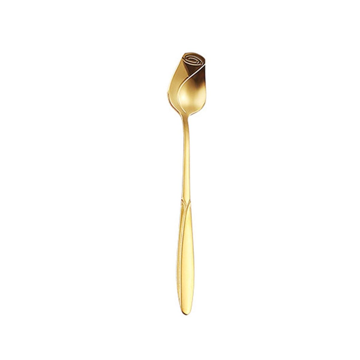 Stirring Spoon Wine Cocktail Glassware Rose Flower Stirring Spoon Golden