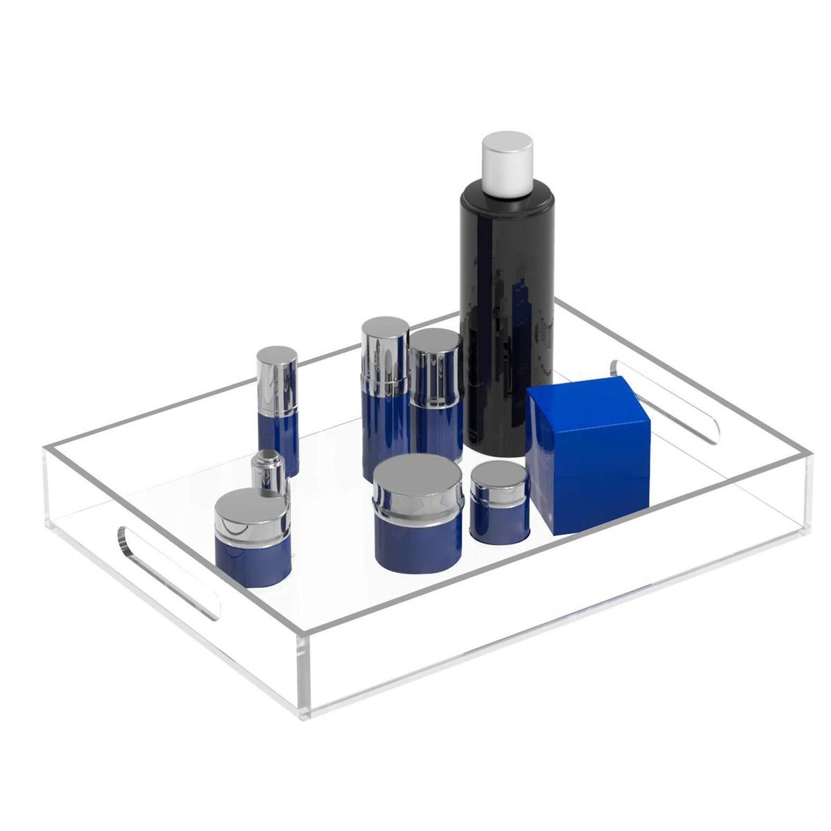 Snack Serving Tray Acrylic Serving Tray with Handle Versatile Home