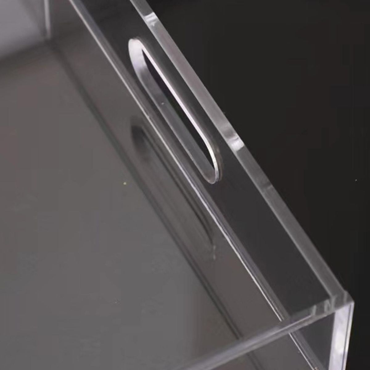 Snack Serving Tray Acrylic Serving Tray with Handle Versatile Home