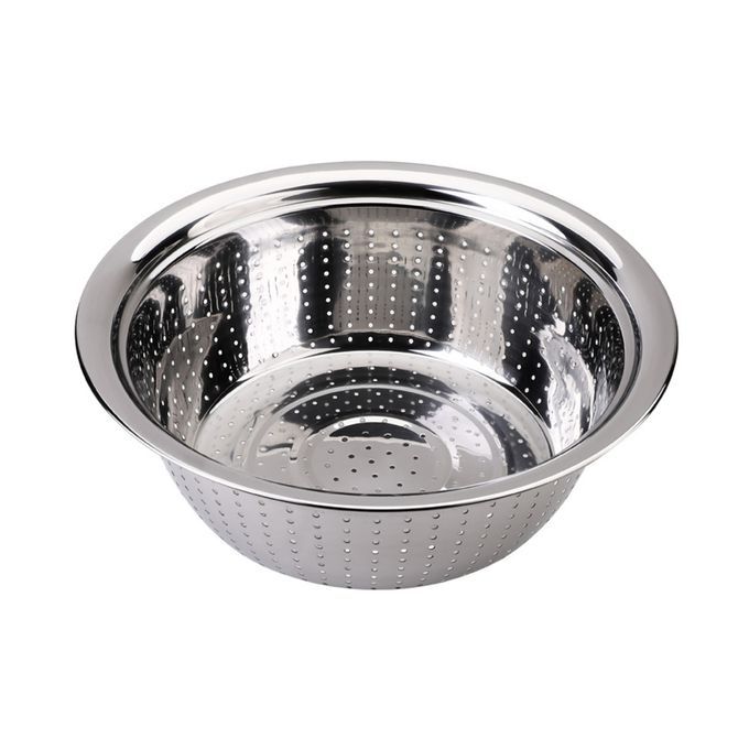 Stainless Steel Vegetable Basin Rice Bean Rinsing Bowl-L