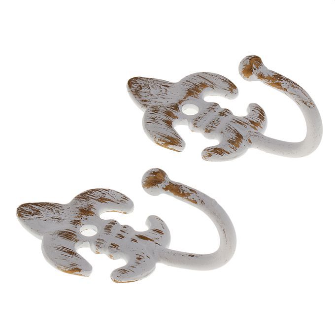 2x Curtain Tie Back Hooks Window Blind Tiebacks Hanger Type 2 - 009