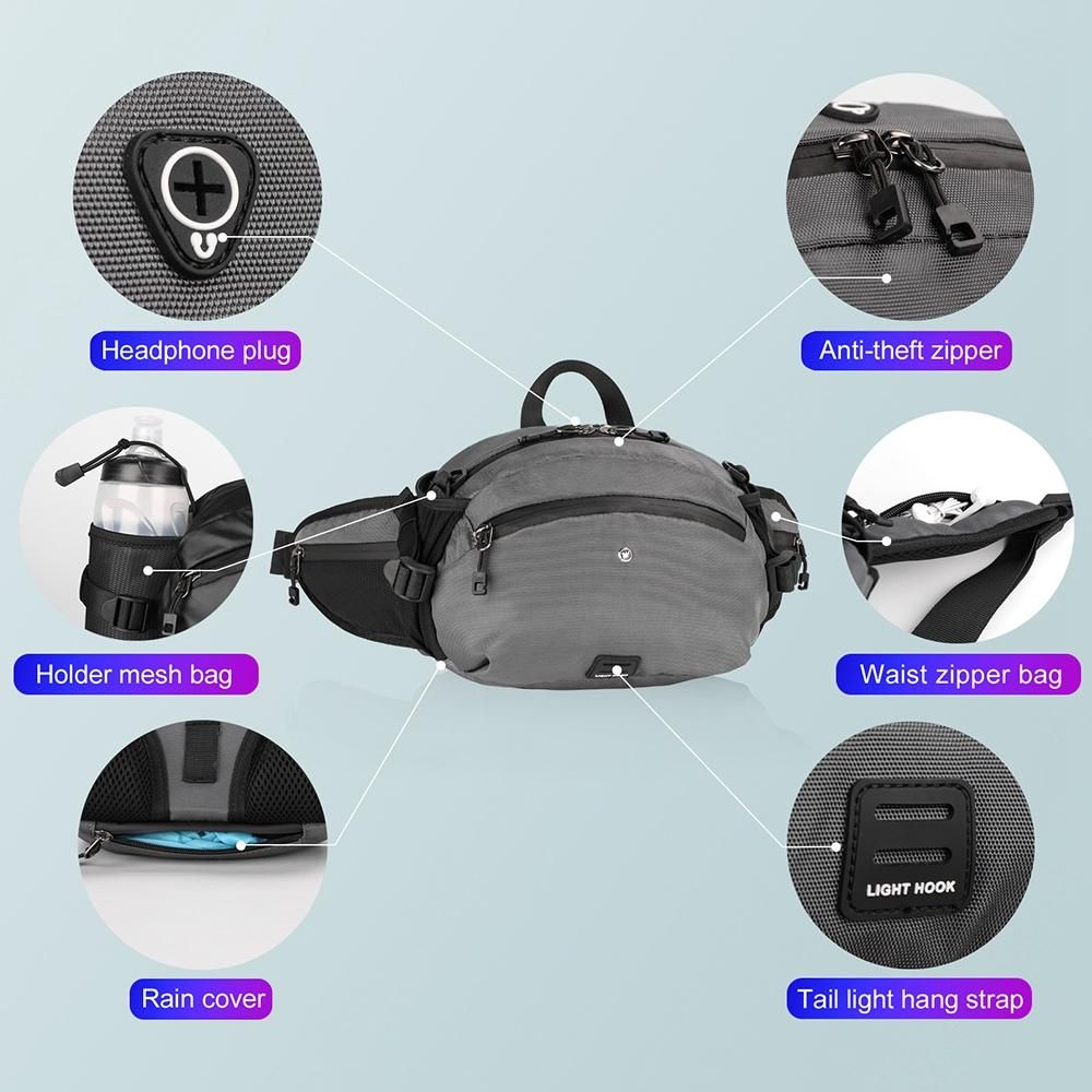 Rhinowalk Bike Handlebar Bag Waterproof Portable Shoulder