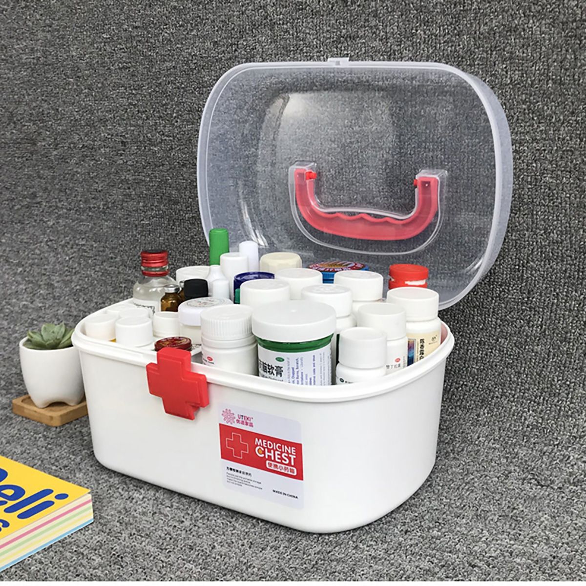 10.8x7.3x6.8in* 8.3x6.3x6.1in Storage Organizer W/Removable