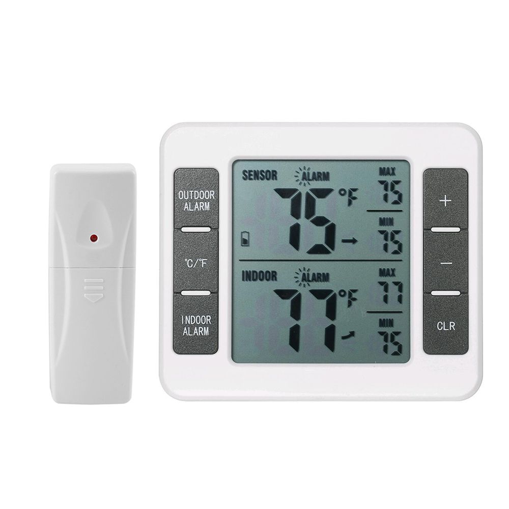 Wireless Digital Refrigerator Thermometer Audible Alarm