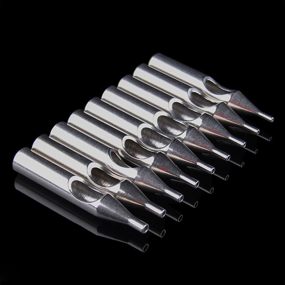 22PCS Stainless Steel Tattoo Nozzle Tips Set RL M1 DT Mixed