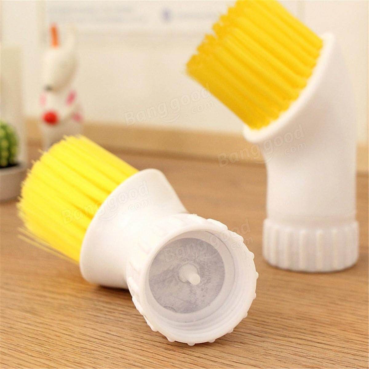 Protable Door Window Bristle Cleaning Brush Plastic Brush Head Water Injection