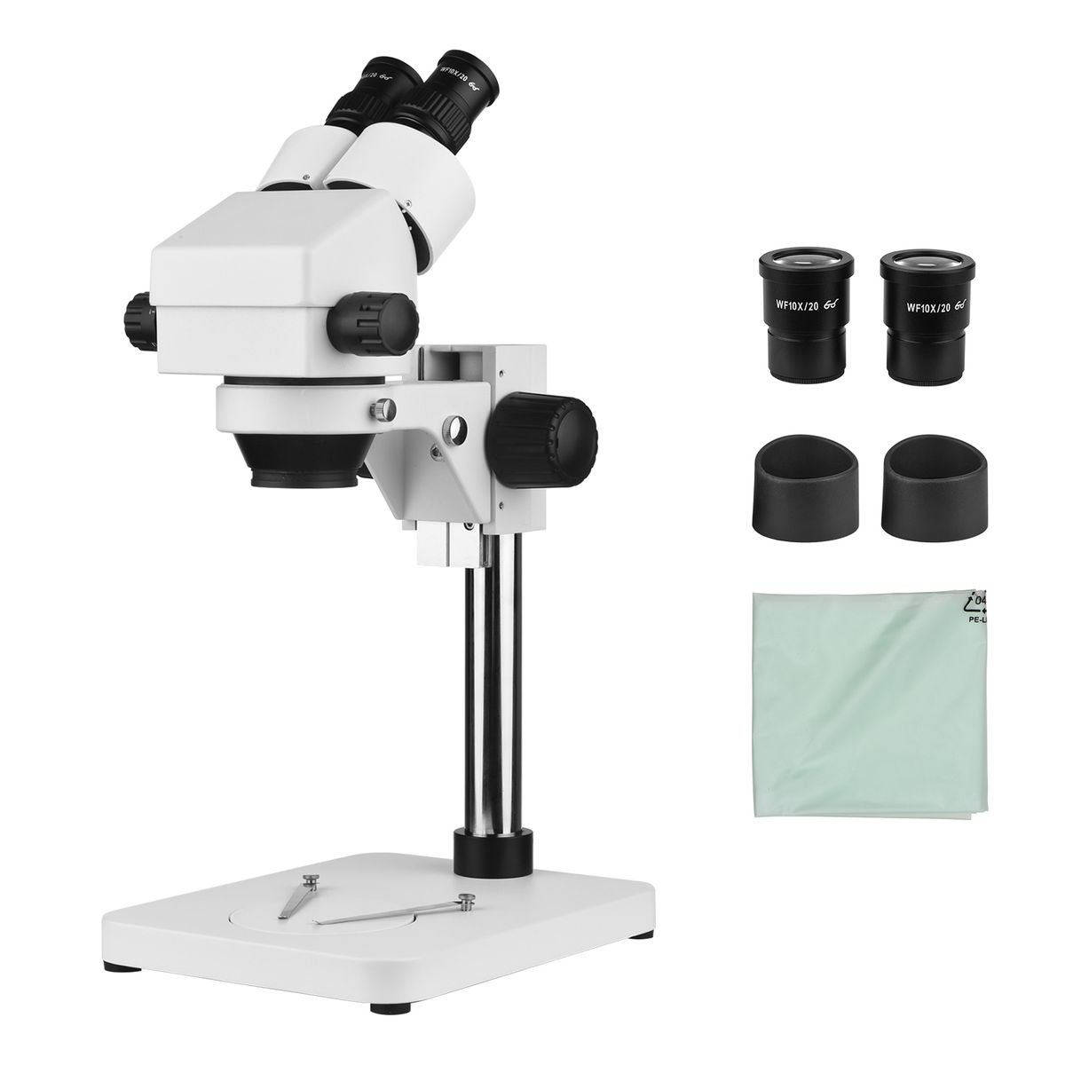 7-45X Magnification Stereo Light Zoom Microscope Compound