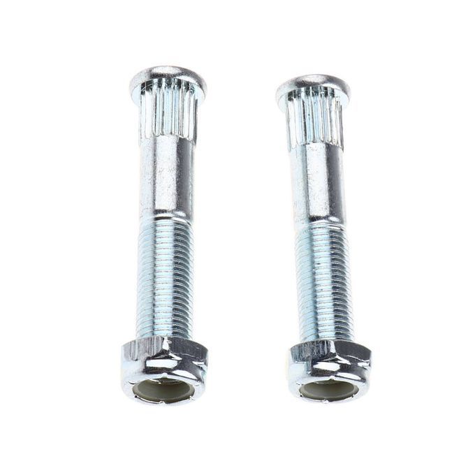 2 Pieces Skateboard Truck Kingpin With 2 Nuts Longboard Truck Silver