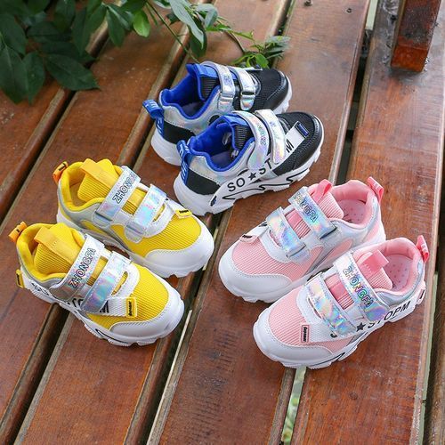 Teen Children's Leather Sports Shoes Casual Running -Blue