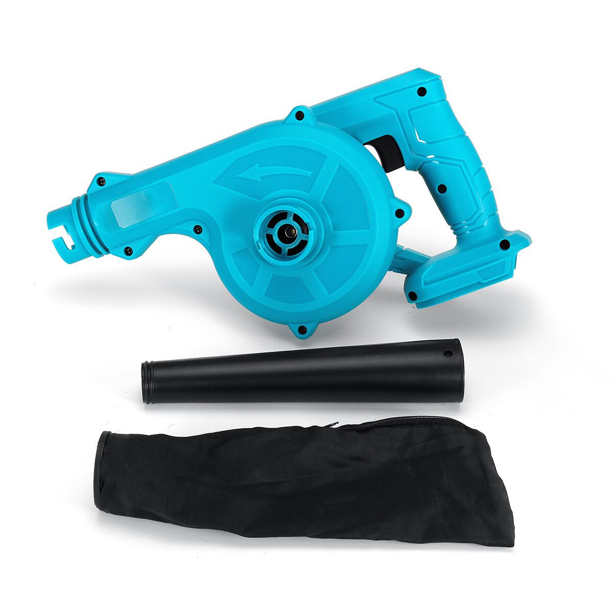 Handheld Vacuum Dust Cleaning Blower Air Blowing Garden Leaf Collecting Makida Model Machine Multifunctional Electric For Car Household Cleaning Blue