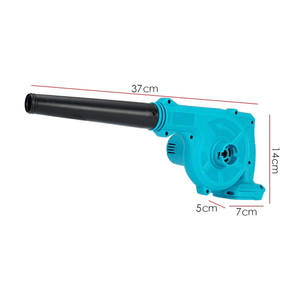 Handheld Vacuum Dust Cleaning Blower Air Blowing Garden Leaf Collecting Makida Model Machine Multifunctional Electric For Car Household Cleaning Blue
