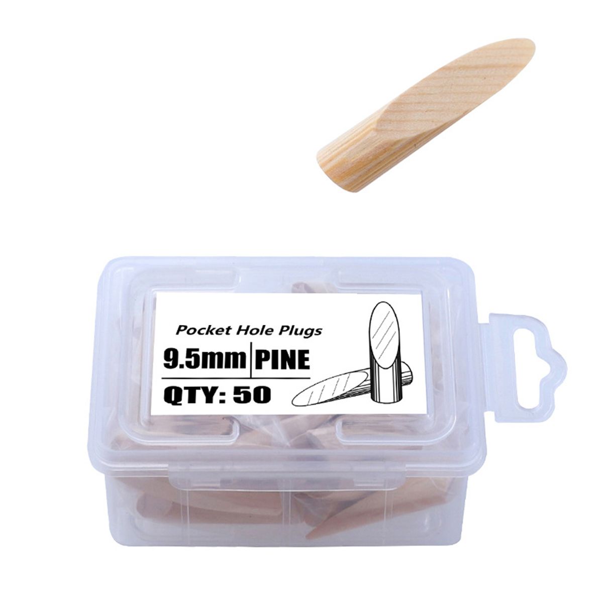 50Pcs Inclined Hole Plug Pocket Hole Drill Jig Woodworking A