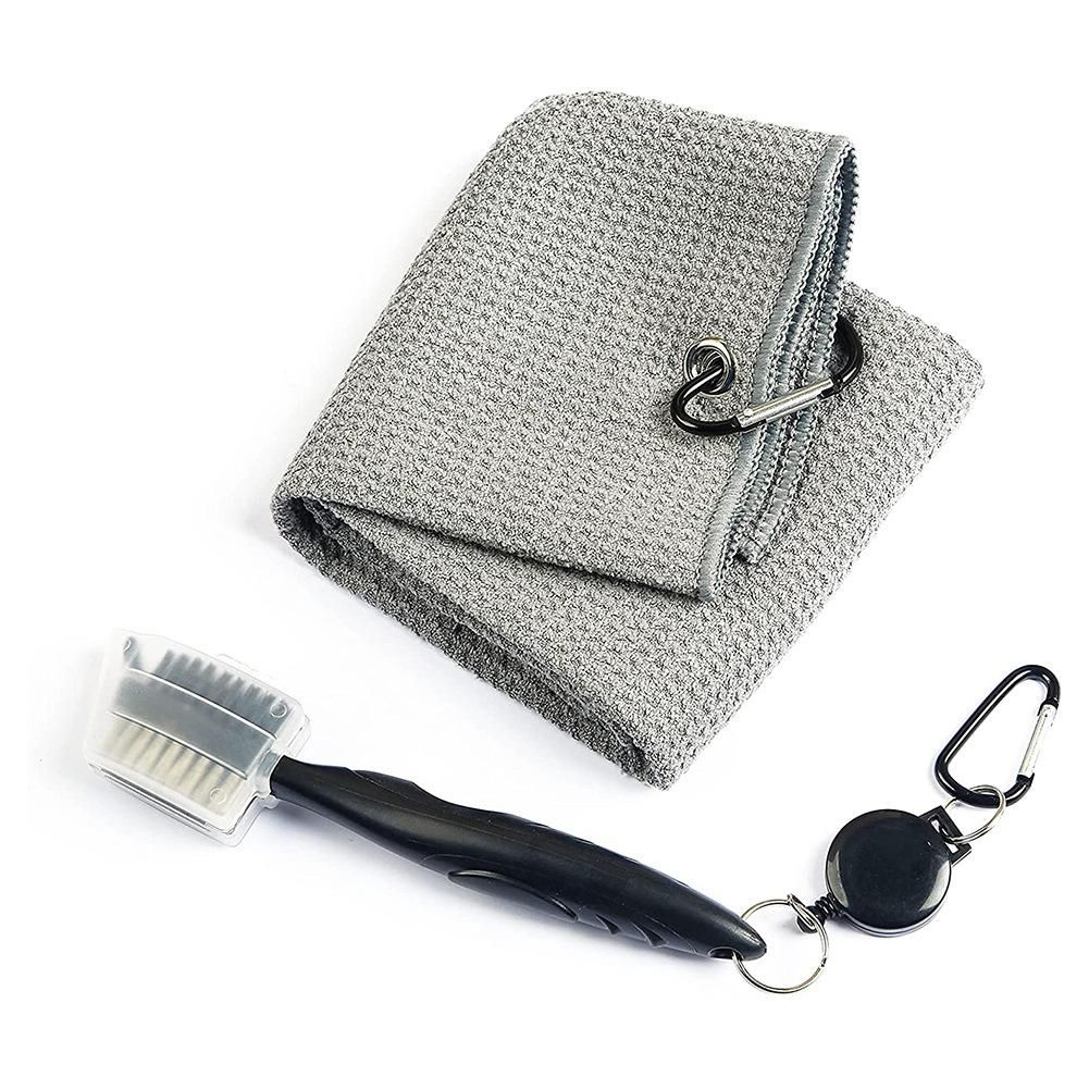 Tri-Fold Microfiber Pattern Golf Towels for Men - Golf