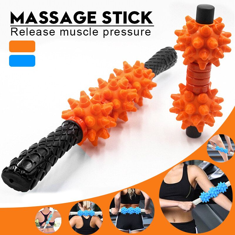 Portable Massage Stick Roller Body Muscle Relaxing For Pain Relief Body Massager Short Style