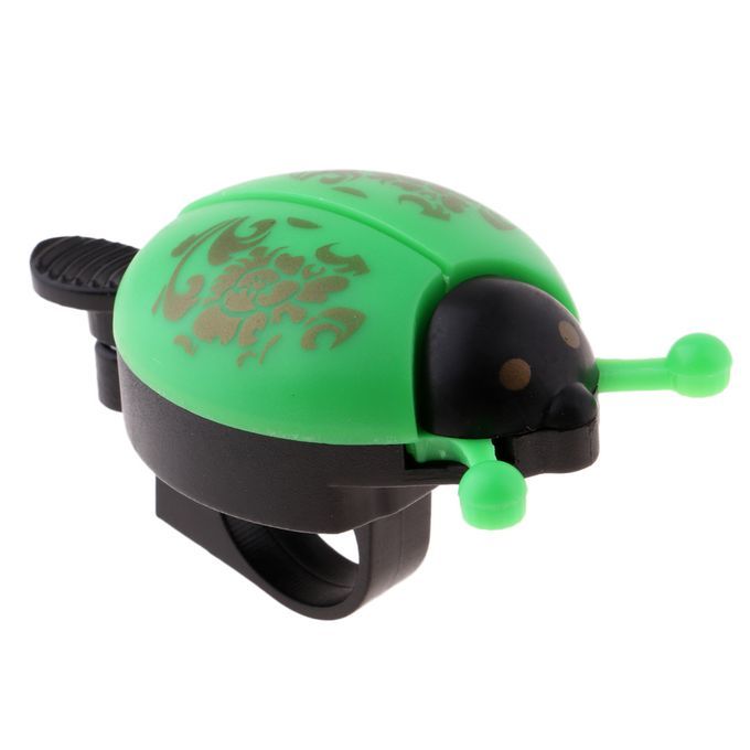 Childrens Kids Bike Bell Mountain Bicycle Novelty Ladybug Bug Green
