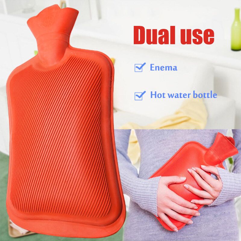2L Manual Reusable Enema Bag Hot Water Bottle Colonic Irrigation Cleansing