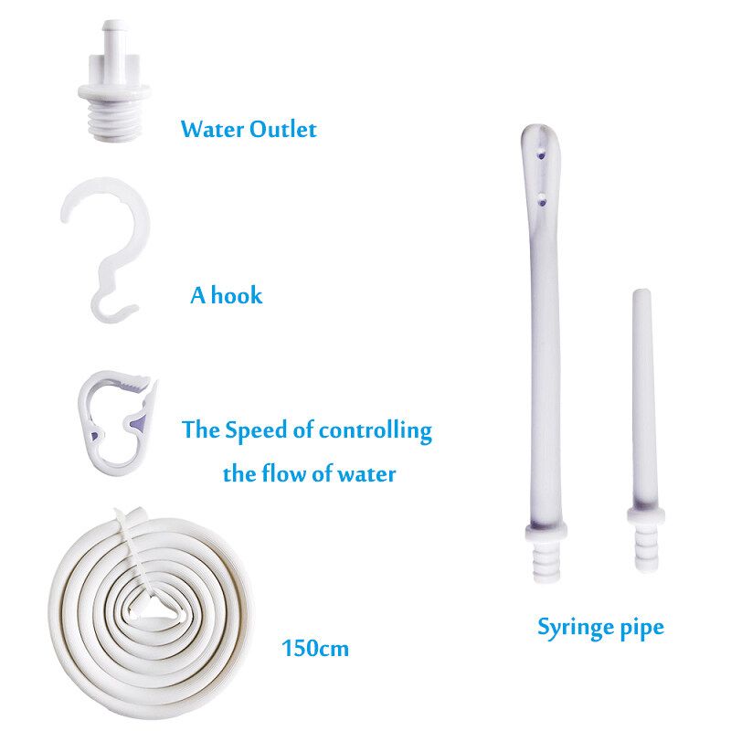 2L Manual Reusable Enema Bag Hot Water Bottle Colonic Irrigation Cleansing