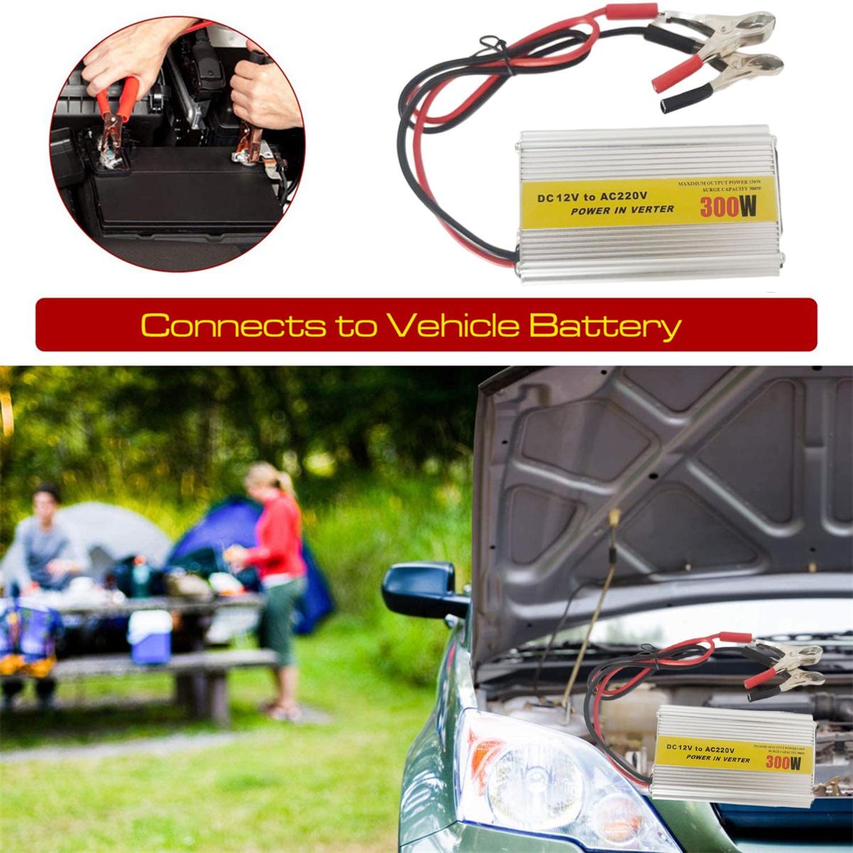 Car Power DC 12V Car Home Outdoor Camping Wave Power