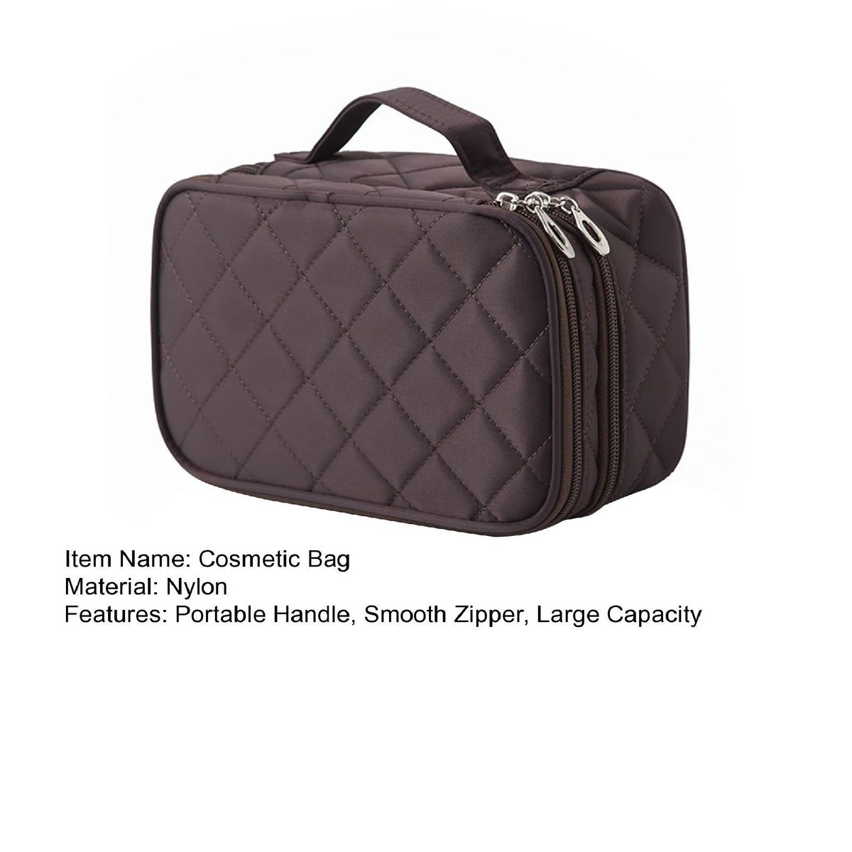 Cosmetic Bag Female Travel Storage Cosmetic Bag Coffee