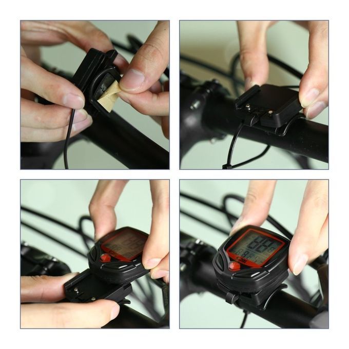 Bicycle Meter Speedometer Bike Digital LCD Cycling Computer LCD Odometer Speedometer Stopwatch For Bike SD 548B