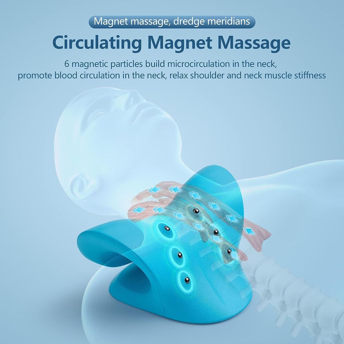 Neck Shoulder Relaxer Cervical Traction Magnetic Therapy