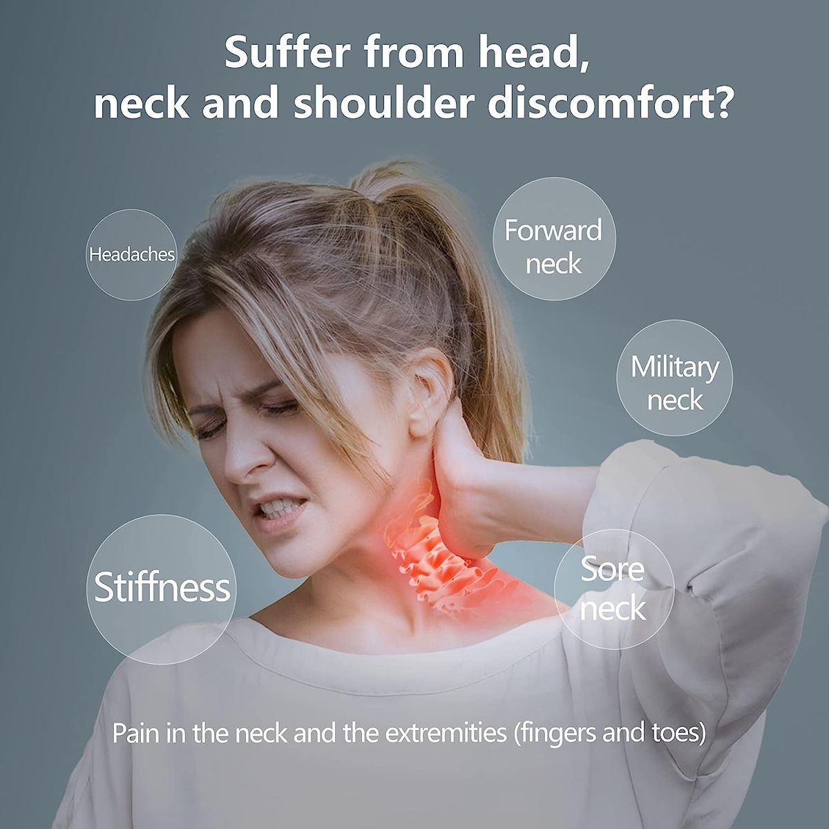 Neck Shoulder Relaxer Cervical Traction Magnetic Therapy