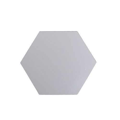 Mirror 12 Piece Hexagon Acrylic Mirror Wall Stickers Wall Decor Home Decoration-Silver
