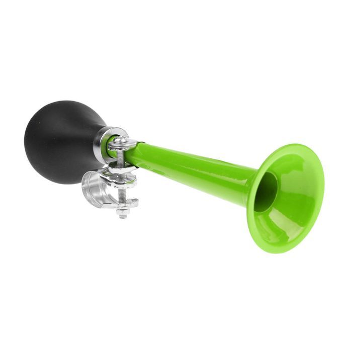 Retro Bike Bugle  Metal Air Horn Loud Alarm Bell Green