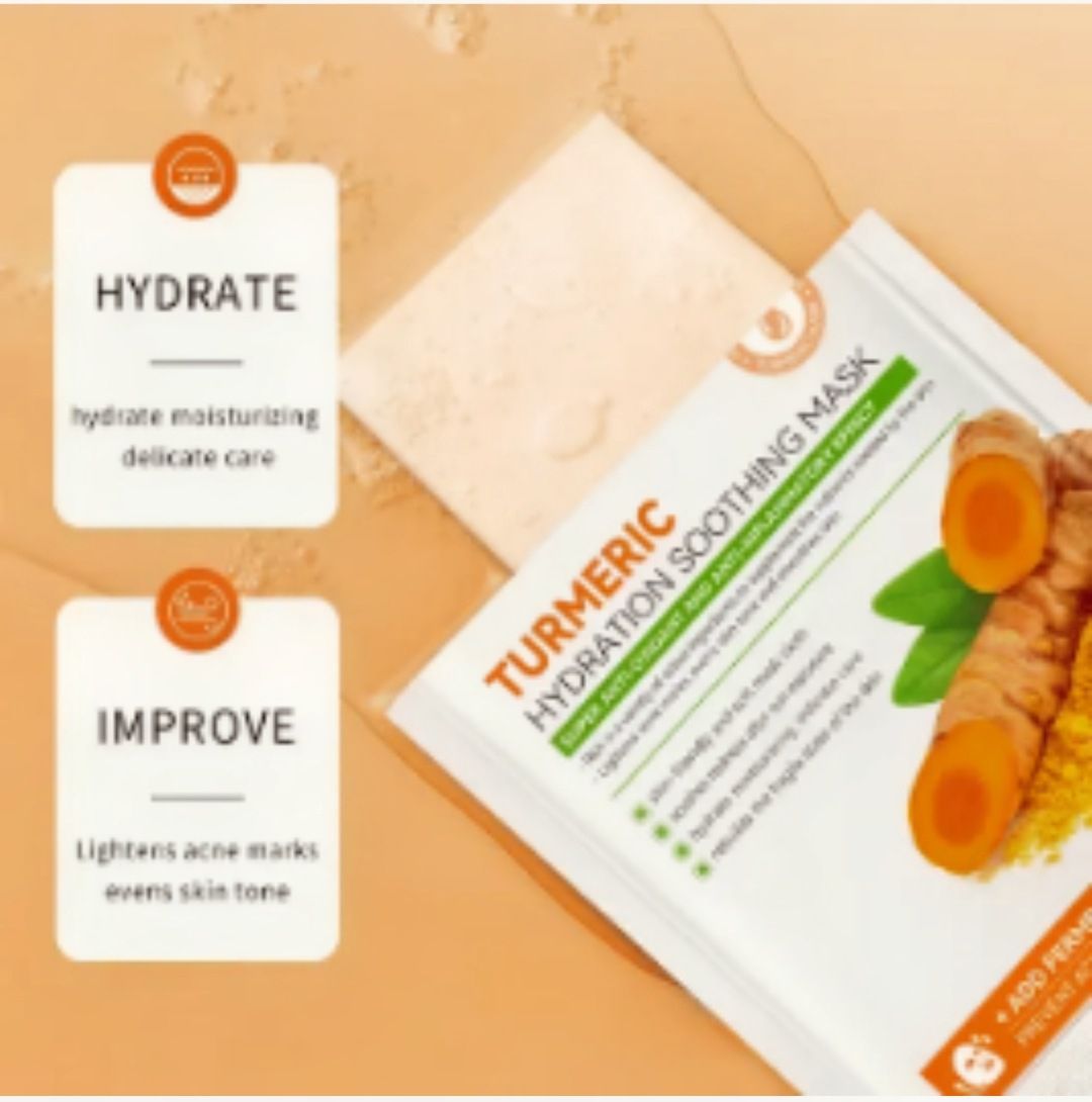 Tumeric Hydrating Soothing Mask (Anti Oxidant, Anti Inflammatory, Anti Acne
