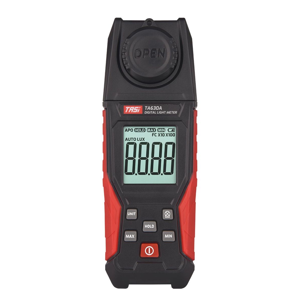 TASI Digital Light Meter Illuminance Lux Meter with Record Function LCD Display 0~200,000 Measurement Range Flexible Sensor Light Tester for Photography Plants Indoor Outdoor