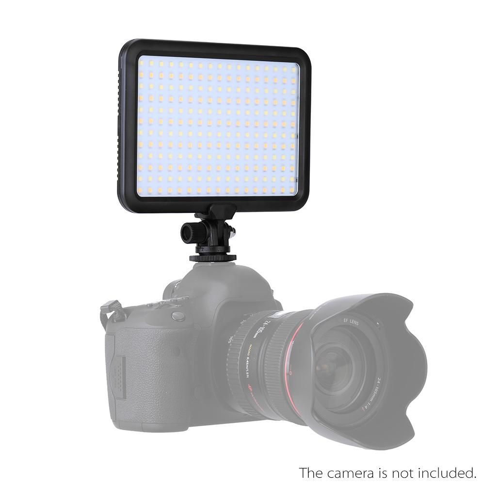 Triopo TTV-204 Ultra Thin Photographic Equipment LED Camera Video Light Lamp Panel 3200K~5500K Dimmable for Canon Nikon Pentax DSLR Camera Video Camcorder Fit for Sony NP-F NP-FM NP-H Series Battery AA Battery Pack