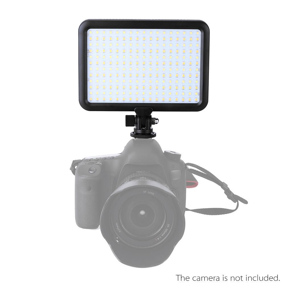 Triopo TTV-204 Ultra Thin Photographic Equipment LED Camera Video Light Lamp Panel 3200K~5500K Dimmable for Canon Nikon Pentax DSLR Camera Video Camcorder Fit for Sony NP-F NP-FM NP-H Series Battery AA Battery Pack