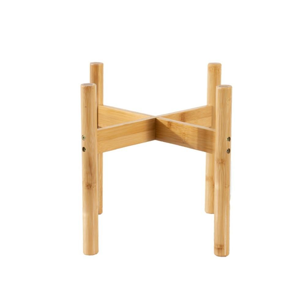 Plant Stand Flower Garden Potted Plant Bamboo Wooden Shelf Indoor Outdoor Planting Rack Home Office Deco Simple Flower Holder Large