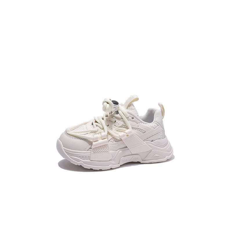 Sneakers Men's Girls trend thick soled running shoes white