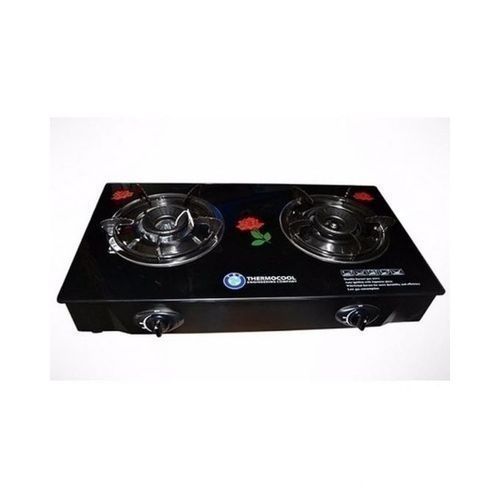 Double Burners Glass Top Gas Cooker